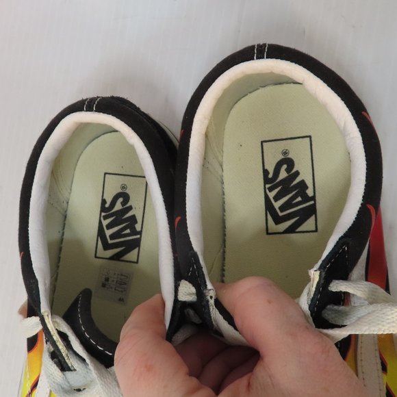 Men s Women s VANS Flame Old Skool suede low rise sneakers M/8 W/9.5 - Picture 8 of 13